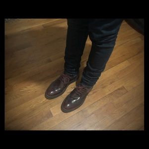 Burgundy Base London wing tips